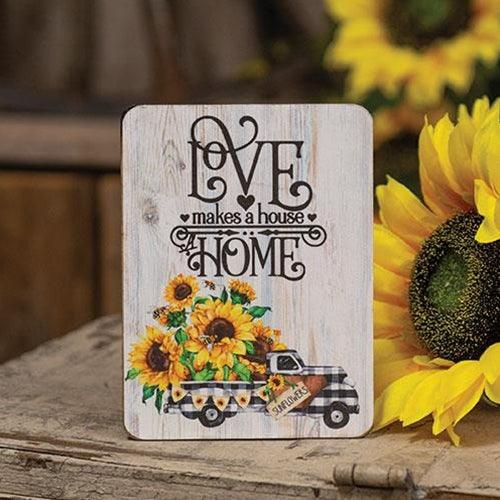 Love Makes a House a Home Mini Easel Sign - The Fox Decor