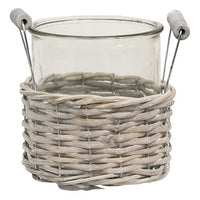 Thumbnail for Medium Gray Willow Basket & Vase