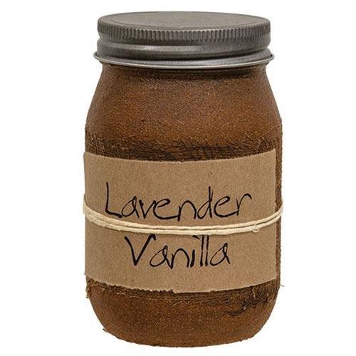 Lavender Vanilla Jar Candle 16oz - The Fox Decor
