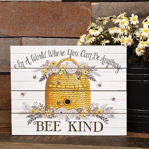 Bee Kind Beehive Pallet Art