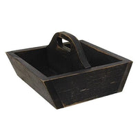 Thumbnail for Distressed Black Wooden Double Tote