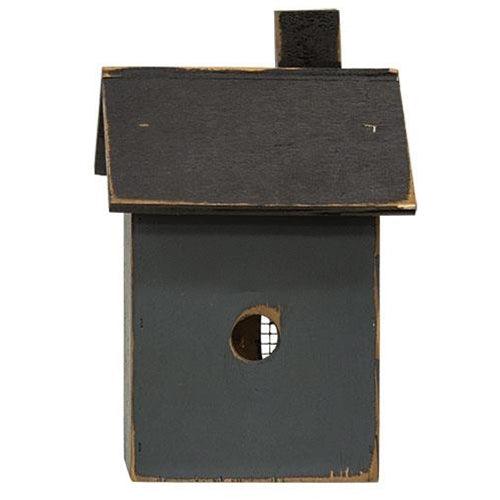 Distressed Wooden Small Blue Light Up House - The Fox Decor