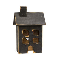 Thumbnail for Distressed Wooden Small Black Light Up House - The Fox Decor