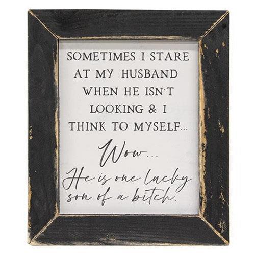 Lucky Husband Framed Print - The Fox Decor