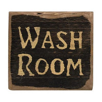 Wash Room Distressed Barnwood Sign - The Fox Decor