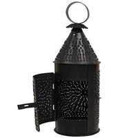 Punched Black Metal Paul Revere Lantern - The Fox Decor