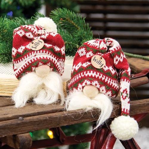 2 Set Silly & Willy Gnomes - The Fox Decor