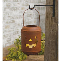 Rusty Metal Jack O Lantern Luminary - The Fox Decor