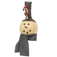 Thumbnail for Gray Scarf Snowman Ornament - The Fox Decor