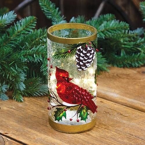 Cardinal Pillar with LED String Lights - The Fox Decor