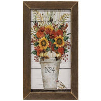Thumbnail for Fall Arrangement Print Brown Stain Frame - The Fox Decor