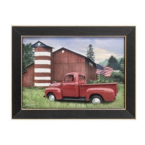 Patriotic Farm Framed Print 5x7 - The Fox Decor