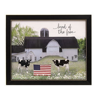 Thumbnail for Land of the Free Cows Framed Print 10x8