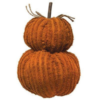 Mini Orange Pumpkin Stack - The Fox Decor