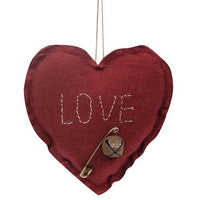 Love Heart Pillow Ornament - The Fox Decor