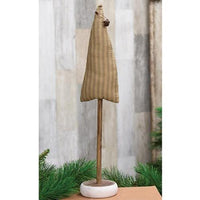 Green Ticking Stripe Christmas Tree on Base 16 - The Fox Decor