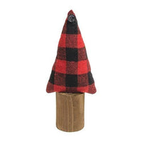 Buffalo Check Christmas Tree on Stump 95 - The Fox Decor