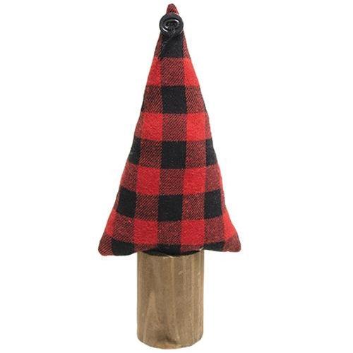 Buffalo Check Christmas Tree on Stump 13 - The Fox Decor
