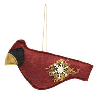 Thumbnail for Felt Cardinal With Snowflake Ornament