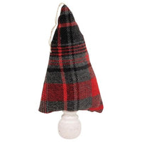 Thumbnail for Red Black Gray Plaid Fabric Christmas Tree Ornament 8