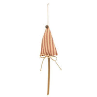Thumbnail for Christmas Stripe Fabric Tree Pick Ornaments 3 Asst - The Fox Decor