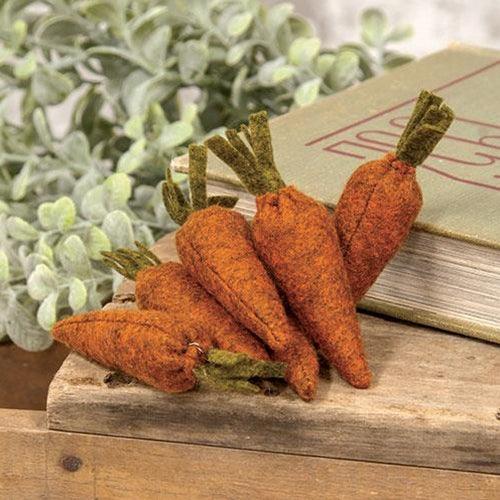 6 Set Felt Carrots 325 - The Fox Decor