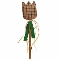 Thumbnail for Burgundy Check Tulip Stake - The Fox Decor