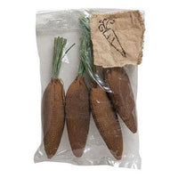 4 Set Mini Primitive Fabric Carrots - The Fox Decor