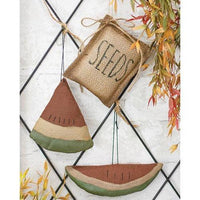 3 Set Watermelon Slices & Seeds Ornaments - The Fox Decor