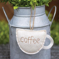 Thumbnail for Felt Stitched Coffee Cup Ornament - The Fox Decor