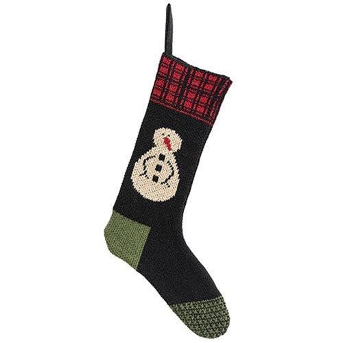 Knit Snowman Stocking