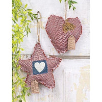 Striped Fringe Olde Glory Star Ornament - The Fox Decor