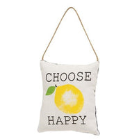 Thumbnail for Choose Happy Lemon Pillow Ornament