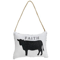 Thumbnail for Faith Cow Pillow Ornament