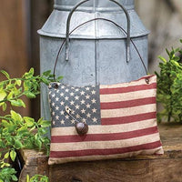 Primitive Flag Pillow Ornament - The Fox Decor