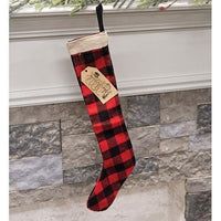 Thumbnail for Red & Black Check Stocking 20 - The Fox Decor