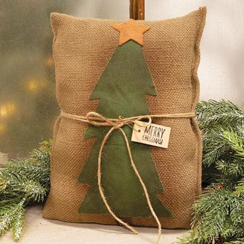 Merry Christmas Tree Decorative Pillow