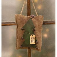 Merry Christmas Tree Pillow Ornament - The Fox Decor