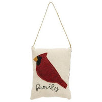Cardinal Family Pillow Christmas Ornament - The Fox Decor