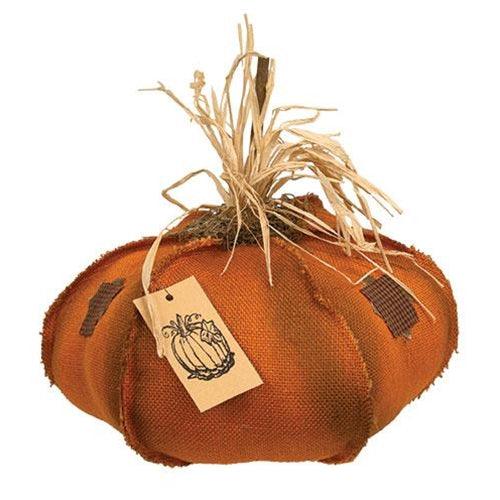 Orange Burlap Patches Pumpkin 15 - The Fox Decor