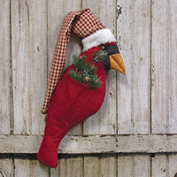 Christmas Cardinal Door Hanger - The Fox Decor