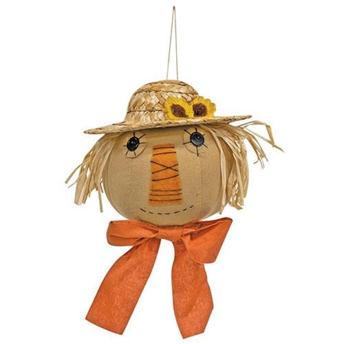 Scarecrow Head Ornament