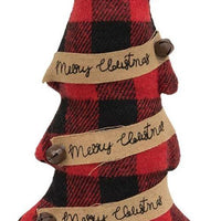 Thumbnail for Merry Christmas Buffalo Check Fabric Tree - The Fox Decor
