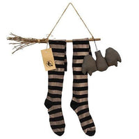Thumbnail for Witch Stockings & Broom Hanger Ornament - The Fox Decor