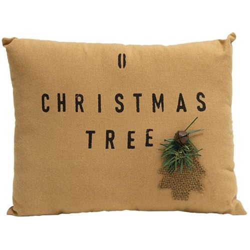 O Christmas Tree Primitive Pillow
