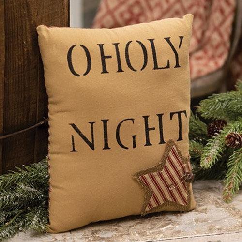 O Holy Night Star Primitive Pillow - The Fox Decor