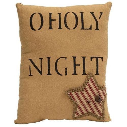 O Holy Night Star Primitive Pillow - The Fox Decor