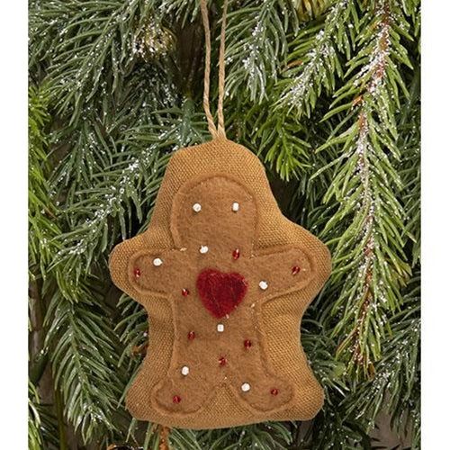 Beaded Gingerbread Cookie Ornament