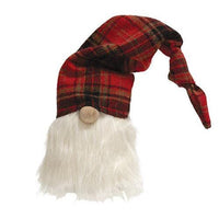 Large Red & Black Plaid Hat Gnome - The Fox Decor