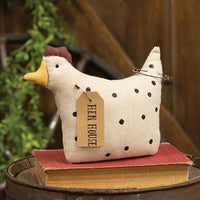 Stuffed Polka Dot Hen House Chicken - The Fox Decor